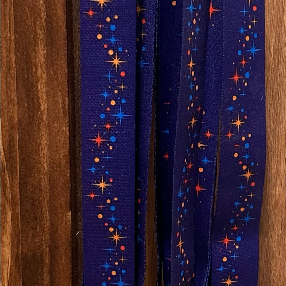 *NWT* - 5 Disney Parks Blue Starry Lanyards - New with Tags - Picture 3 of 5